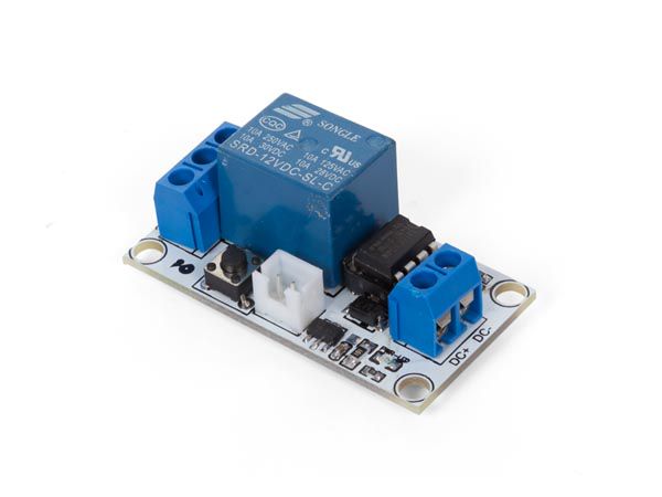 Single Channel Latching Relay Module with Touch Bistable Switch supply 12V, relay 10A 30VDC WPM331 5410329729936