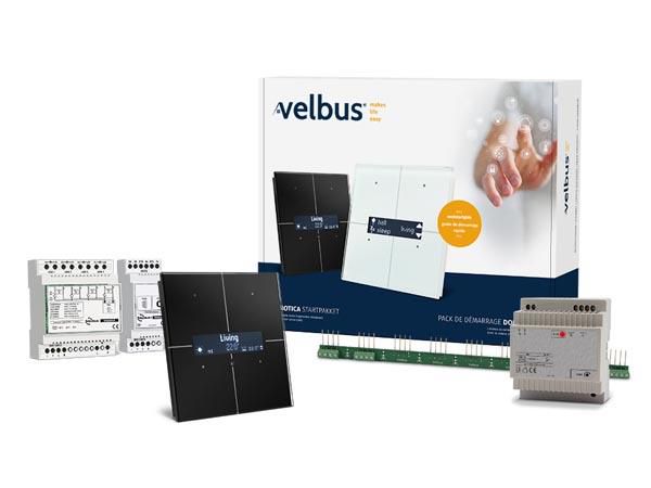 Velbus introductory package incl. black glass control module with OLED display VMBGPODB VMBSTART1B 5410329697587; 5410329697587