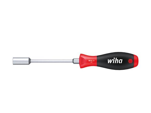 Wiha Screwdriver SoftFinish® Hexagon nut driver with round blade and hexagon head (01093) 8 mm x 125 mm WH01093 4010995010935