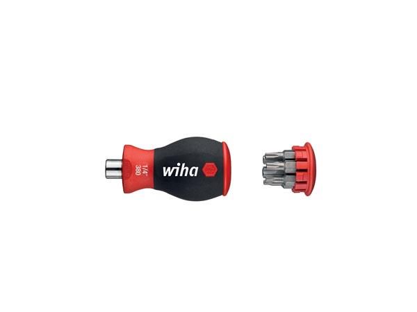 Wiha Screwdriver with bit magazine magnetic TORX« with 6 bits, Stubby, 1/4" (33743) WH33743 4010995337438