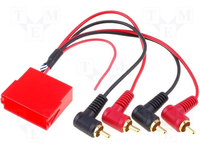 Adapteris ISO mini socket, 4xRCA plug ZRS-MISO/4RCA