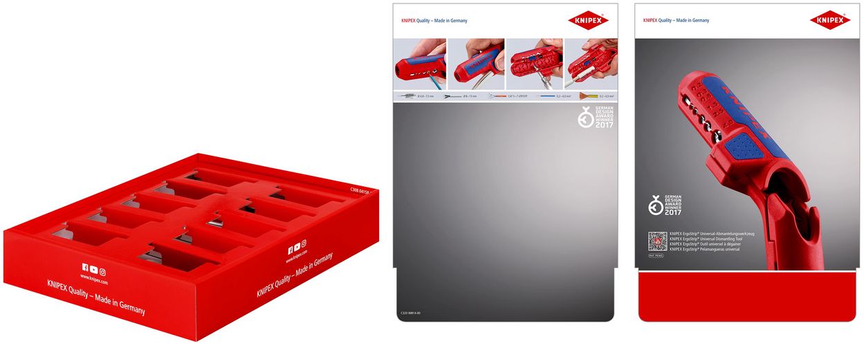 KNIPEX 00 18 01 V27 LE Counter Display empty for 10 x 16 95 01 SB 305 mm 00 18 01 V27 LE 4003773083986