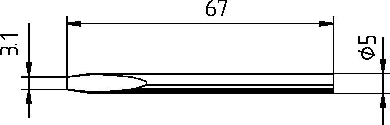 Jooteotsik ERSADUR, 3,1mm/0,122in, ERSA ER0032KD 4003008052725