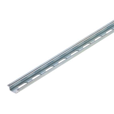 Terminal rail, with slot, Accessories, 5.5 x 5.5 x 15 mm, Slit width: 4.20 mm, Slit length: 12.00 mm, Steel, galvanic zinc plated and passivated Weidmuller 0117500000 04008190150662