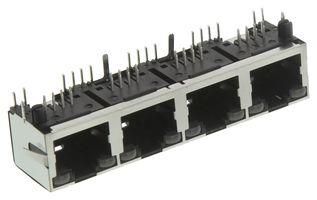 MOD CONN, RJ45, JACK, 8P8C, 4PORT, CAT5 RJHSE-538B-04