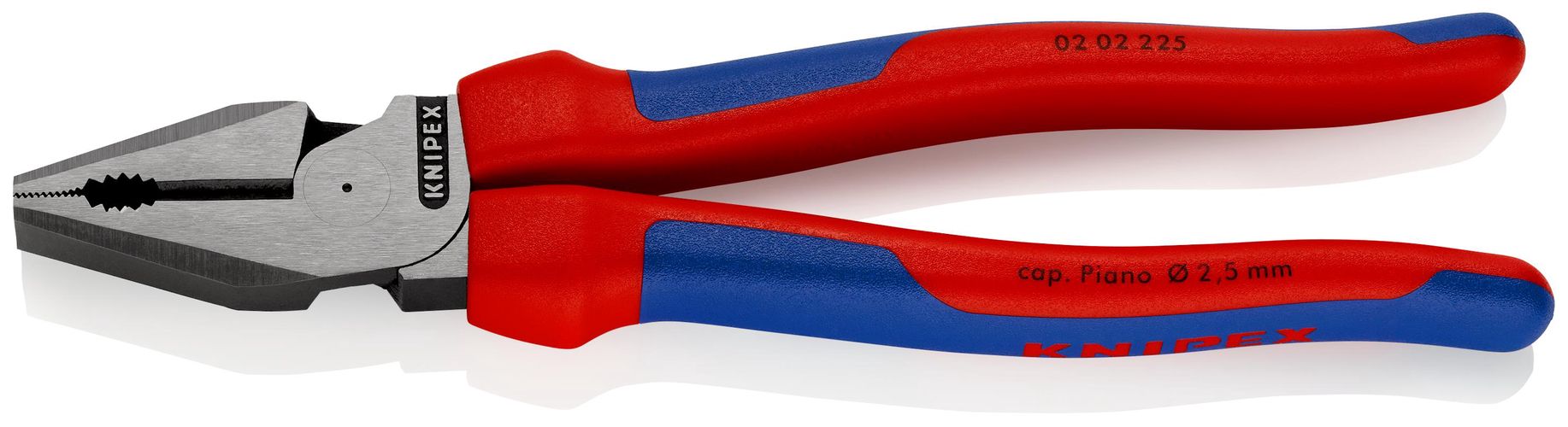 KNIPEX 02 02 225 SB High Leverage Combination Pliers with comfort handles black atramentized 285 mm 02 02 225 SB 4003773010555