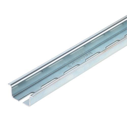 Terminal rail, with slot, Accessories, 35 x 15 x 35 mm, Slit width: 5.20 mm, Slit length: 25.00 mm, Steel, galvanic zinc plated and passivated Weidmuller 0236500000 04008190183967