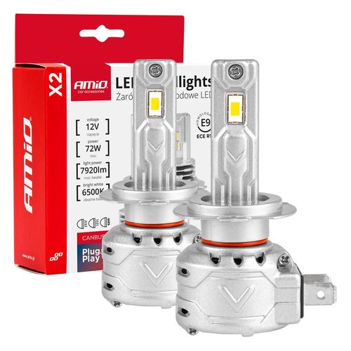 LED Headlights X2 Series H7 AMiO-02973, AMiO 5903293029732