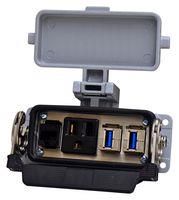 METAL ENCLOSURE, 3PORT, CAT 5E ENET 8000-0100/1000-0355