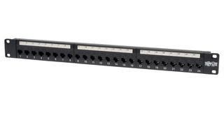 PATCH PANEL, RJ45, CAT6/6A, 24PORT, 1U N254-024