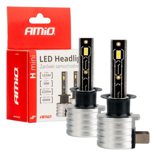 LED Headlights H-mini Series H1 AMiO-03329, AMiO 5903293033296