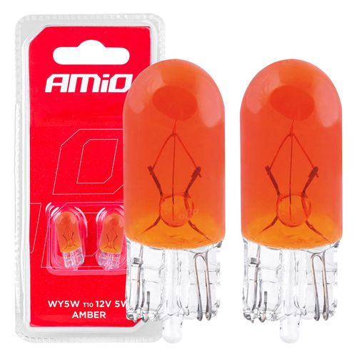 Halogen bulbs T10 W5W W2.1x9.5d 12V 2pcs blister, AMiO 5903293033470