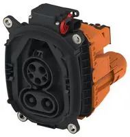 SEALING COVER, AUTOMOTIVE CONN, BLK/ORG 2443733-2