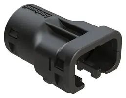 BACKSHELL, PLUG CONN, 3POS, 180DEG, BLK ATMBS-005-0305