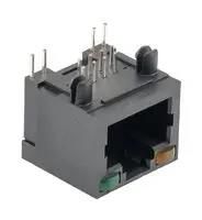 RJ45 CONN, R/A JACK, 8P8C, 1PORT, TH SMJ-RJ4590-LED