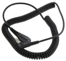 GROUND CORD, ELASTIC COIL, 6FT, BLACK 09206.