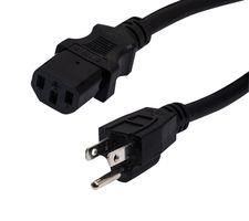 UNIVERSAL CPU POWER CORD - NEMA 5-15P TO C13 - 15 AMP - 15 FT - BLACK 07AH3280 PPA00011-15F