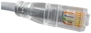 PATCH CORD, RJ45-RJ45 PLUG, 7FT, GREY BM-5UG007F