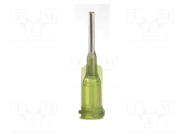 Needle: steel; 1"; Size: 14; straight; Mounting: Luer Lock METCAL 914100-TE