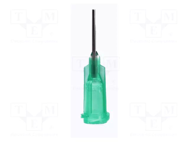 Needle: steel; 0.5"; Size: 18; straight; Mounting: Luer Lock METCAL 918050-TE