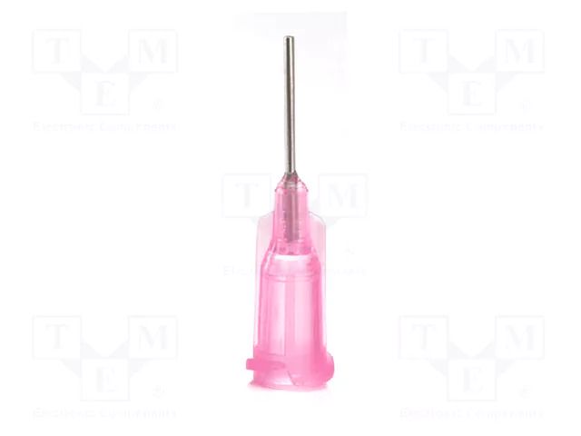 Needle: steel; 0.25"; Size: 20; straight; Mounting: Luer Lock METCAL 920025-TE