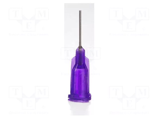Needle: steel; 1.5"; Size: 21; straight; Mounting: Luer Lock METCAL 921150-TE