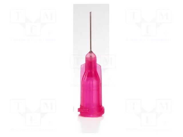 Needle: steel; 0.25"; Size: 25; straight; Mounting: Luer Lock METCAL 925025-TE