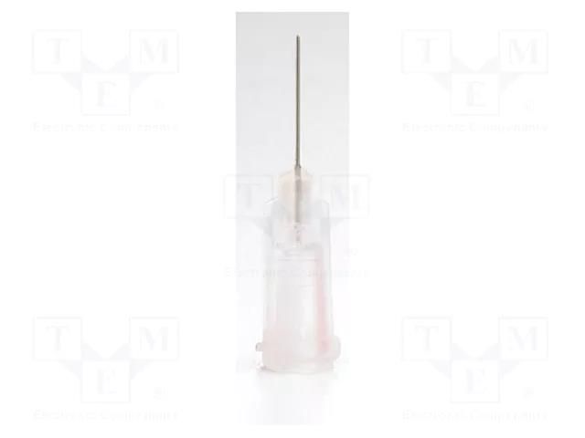 Needle: steel; 0.5"; Size: 27; straight; Mounting: Luer Lock METCAL 927050-TE
