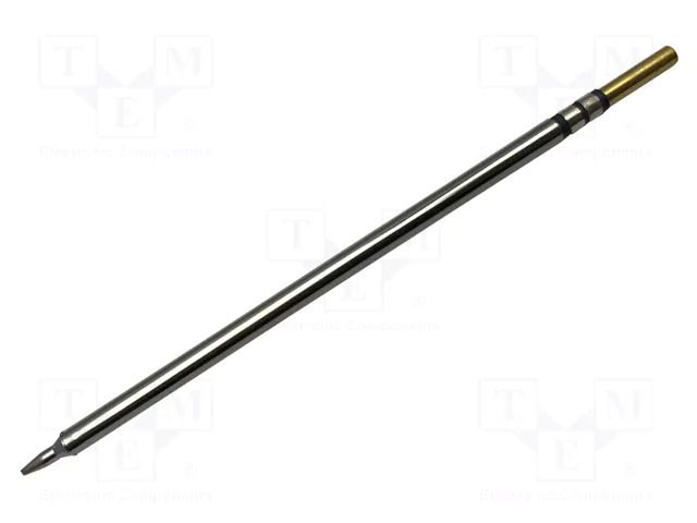 Tip; chisel,elongated; 1.4mm; 413°C; for soldering station METCAL CVC-7CH0014S
