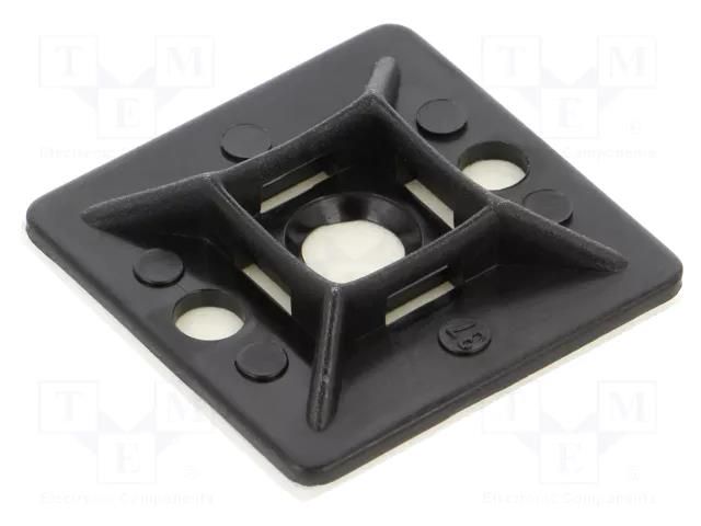 Holder; screw,self-adhesive; polyamide; UL94V-2; black; Ht: 5.5mm BOSSARD B27/BN22594