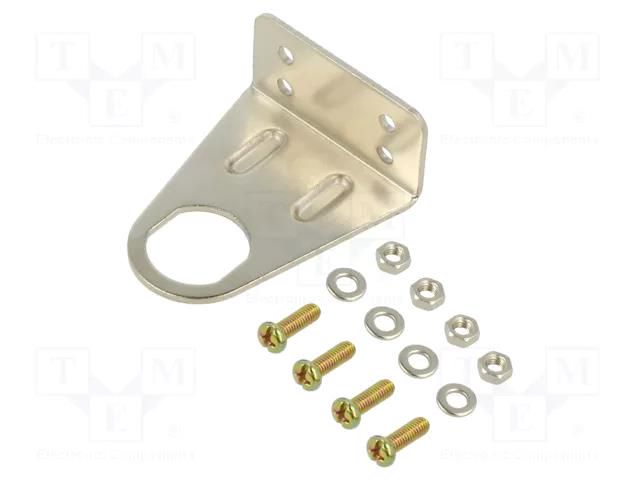 Accessories: wall mounting element; silver; HBJD-40; -25÷55°C ONPOW HBJD-CZ-4-S