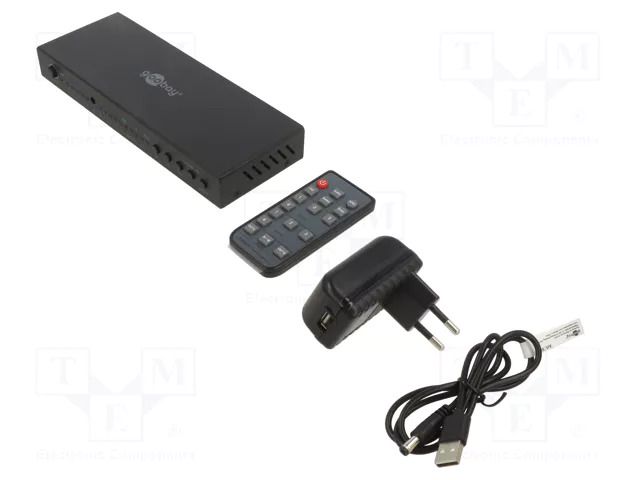 Switch; HDCP 1.4,HDMI 1.4; Input: DC socket,HDMI socket x4 GOOBAY HDMI-SWITCH-01