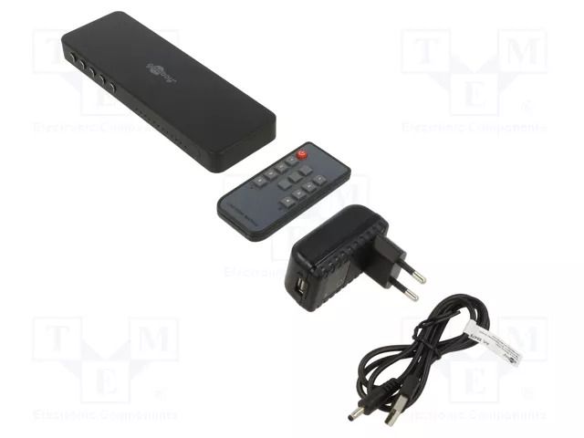 Switch; HDCP 2.2,HDMI 2.0; Input: DC socket,HDMI socket x4 GOOBAY HDMI-SWITCH-02
