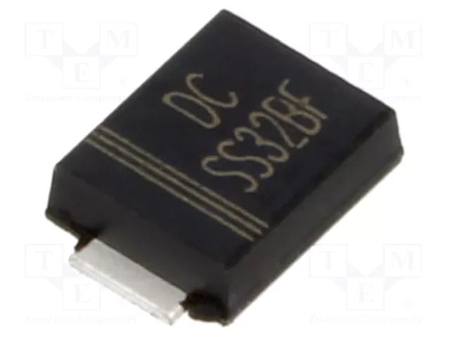 Diode: Schottky rectifying; SMB flat; SMD; 20V; 3A; reel,tape DC COMPONENTS SS32BF-DC
