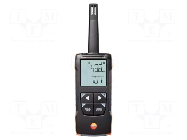 Thermo-hygrometer; -10÷60°C; Temp.(thermocouple T): -200÷1370°C TESTO TESTO625