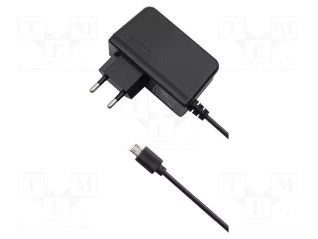 Power supply: switching; mains,plug-in,charger; 5VDC; 3A; 15W QOLTEC ZSI-51022