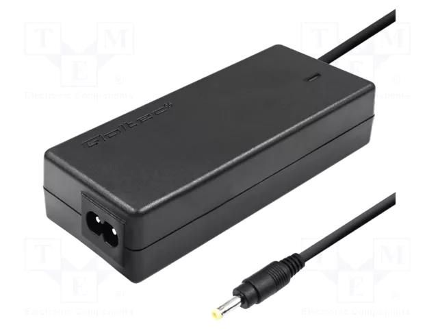 Power supply: switching; 20VDC; 2.25A; Out: 4,0/1,7; 45W; desktop QOLTEC ZSI-51509