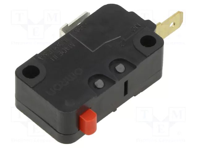 Microswitch SNAP ACTION; 16A/250VAC; without lever; SPST-NC OMRON Electronic Components D3V-16-2C25