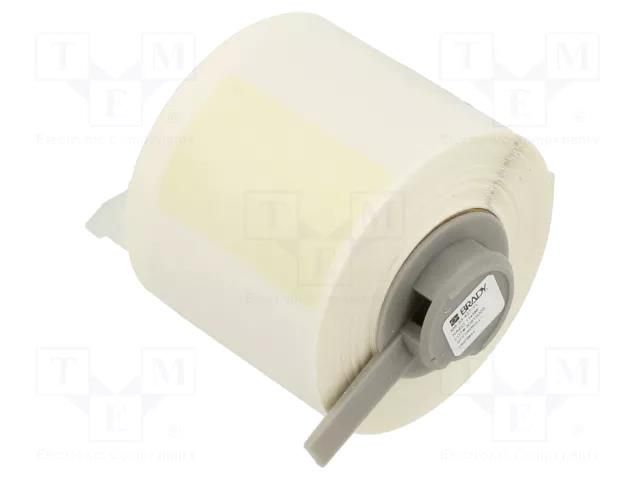 Self-laminating cable label; 38.1mm; yellow; H: 101.6mm BRADY M6-33-427-YL