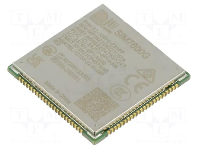 Module: LTE; Down: 10Mbps; Up: 5Mbps; SMD; LTE CAT1; 30x30x2.5mm SIMCOM SIM7600G-R2-1097C