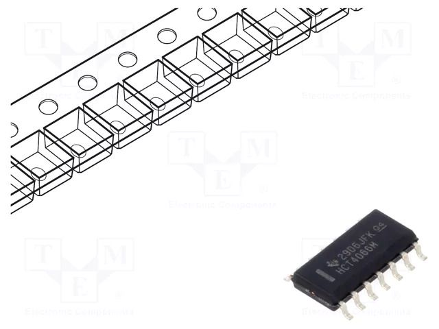 IC: digital; bilateral,switch; Ch: 4; SMD; SOIC14; HCT; 4.5÷5.5VDC TEXAS INSTRUMENTS CD74HCT4066M96