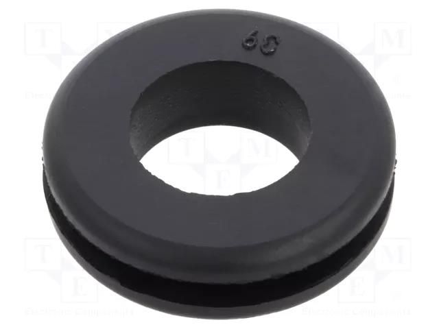 Grommet; Ømount.hole: 19.05mm; Øhole: 12.7mm; rubber KEYSTONE KEYS749