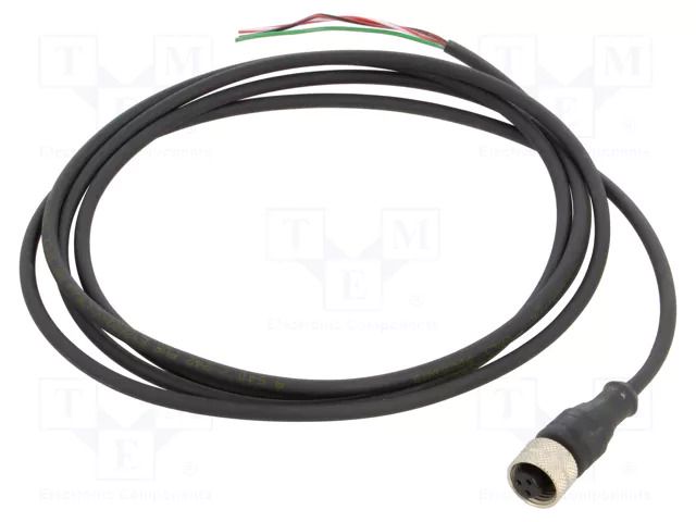 Cable: for sensors/automation; UNF 1/2-20; PIN: 3; straight; 2m TELEMECANIQUE SENSORS XZCP1865L2