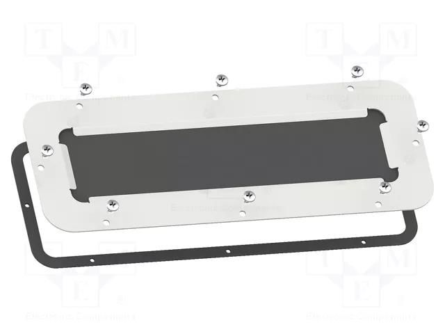 Cable gland plate; steel; W: 495mm; L: 220mm; with a membrane SCHNEIDER ELECTRIC NSYTLGME