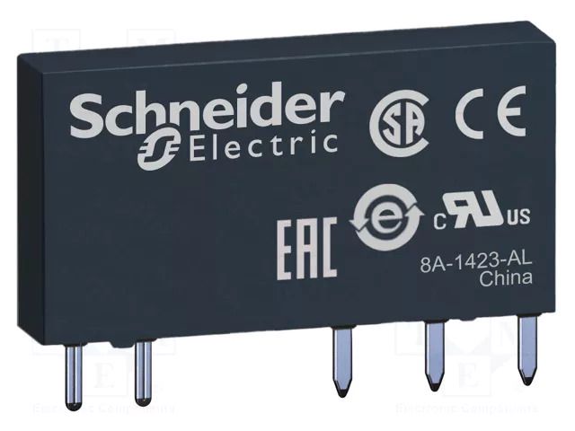 Relay: electromagnetic; SPDT; 6A; RSL; miniature; PCB,socket SCHNEIDER ELECTRIC RSL1AB4ND