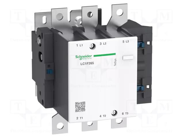 Contactor: 3-pole; NO x3; 230VAC; 265A; for DIN rail mounting SCHNEIDER ELECTRIC LC1F265P7