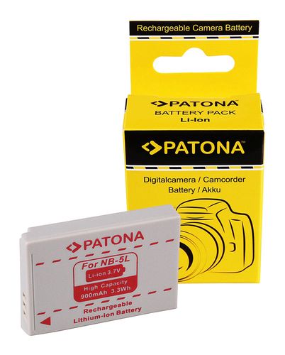 Battery for Canon IXUS 800 IS 850 IS 900 Ti NB-5L NB5l, PATONA 1005 4260218591219