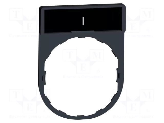 Description label; 22mm; Harmony XB4; black; plastic; Dim: 30x40mm SCHNEIDER ELECTRIC ZBY2147