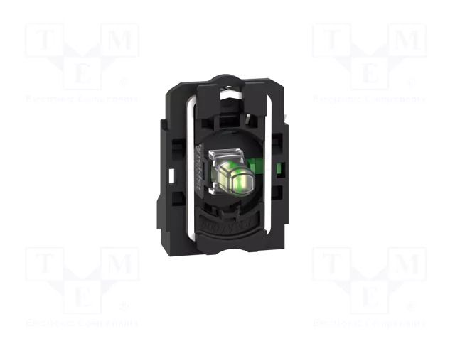 Contact and light block; 22mm; Harmony XB5; -25÷70°C; IP20; 24VDC SCHNEIDER ELECTRIC ZB5AW0B11