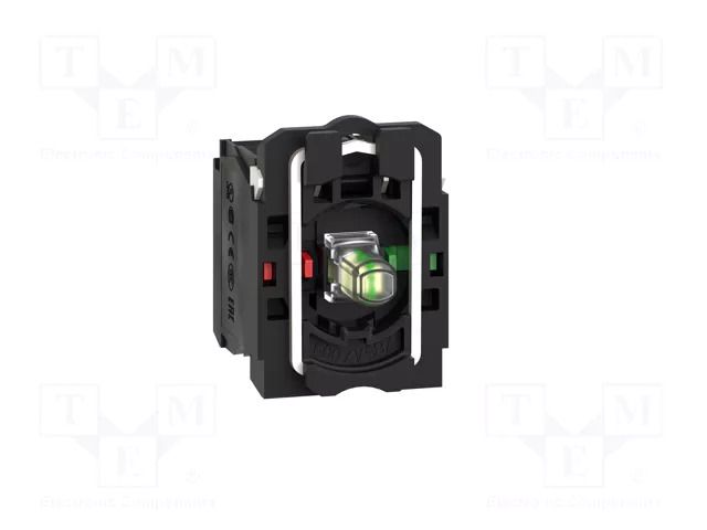 Contact and light block; 22mm; Harmony XB5; -25÷70°C; IP20; 24VDC SCHNEIDER ELECTRIC ZB5AW0B15